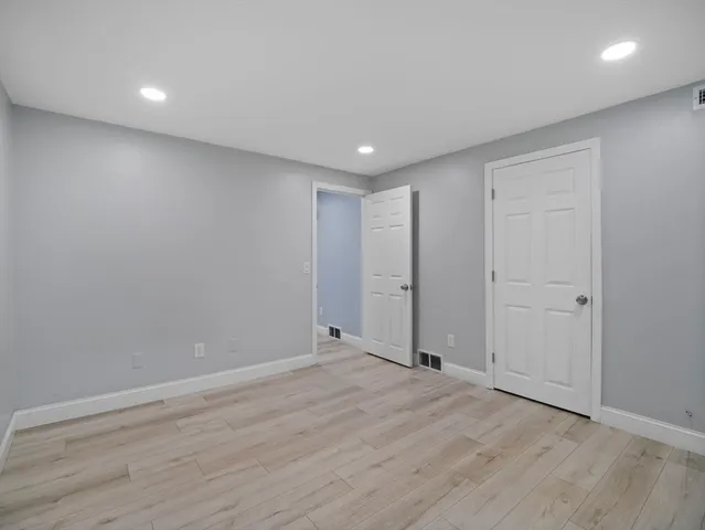 a view of livingroom with wooden floor