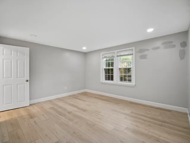 a view of livingroom with wooden floor