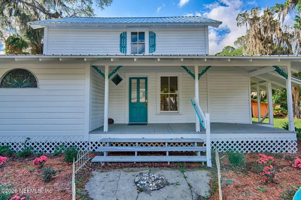 a front view of a house