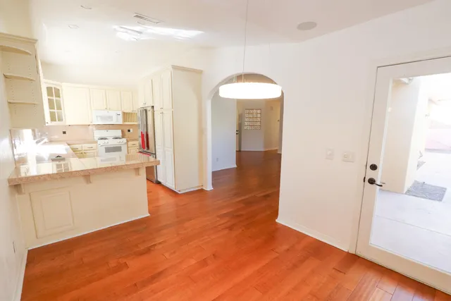 a view of an empty room