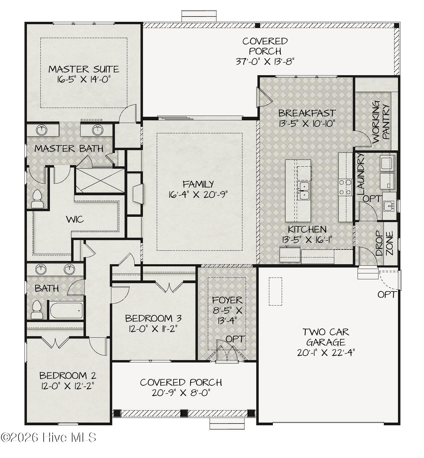 117 Windswept Lane Beaufort, NC 28516 - Photo 17 of 18 First Floor Plan (Coral)