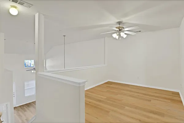 a view of an empty room