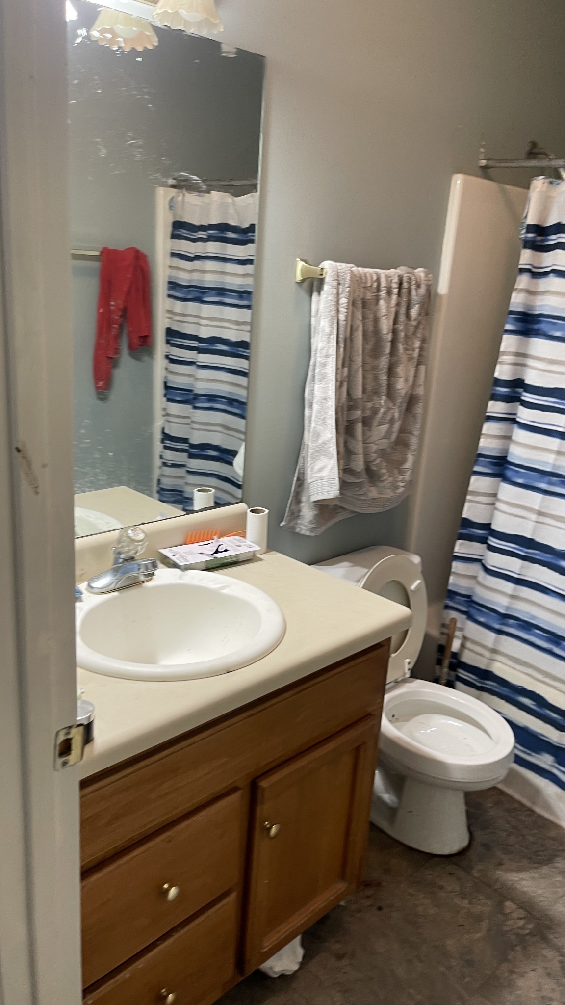 107 Sanitarium Road Madison, TN 37115 - Photo 14 of 23 a bathroom with a sink a toilet and shower curtain