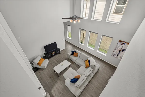 view of living room with furniture and rug