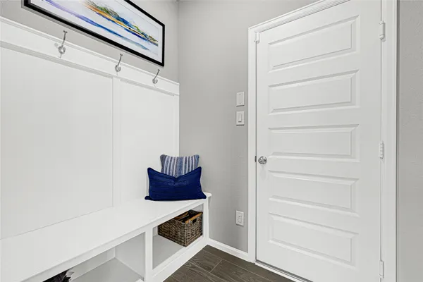 a room with storage and utility