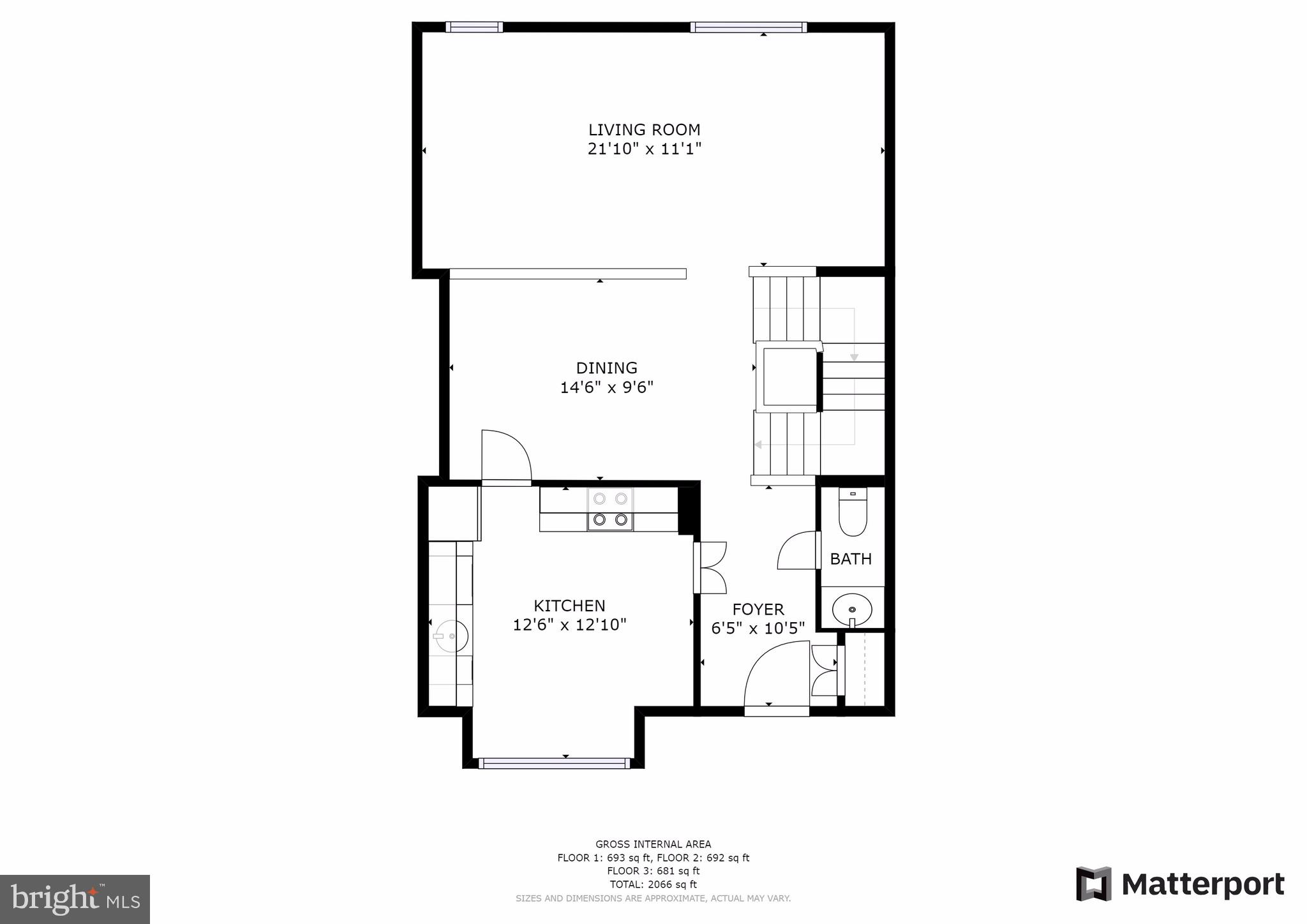 6657 Summer Grape Court Springfield, VA 22152 - Photo 35 of 40 Main Level Floor Plan