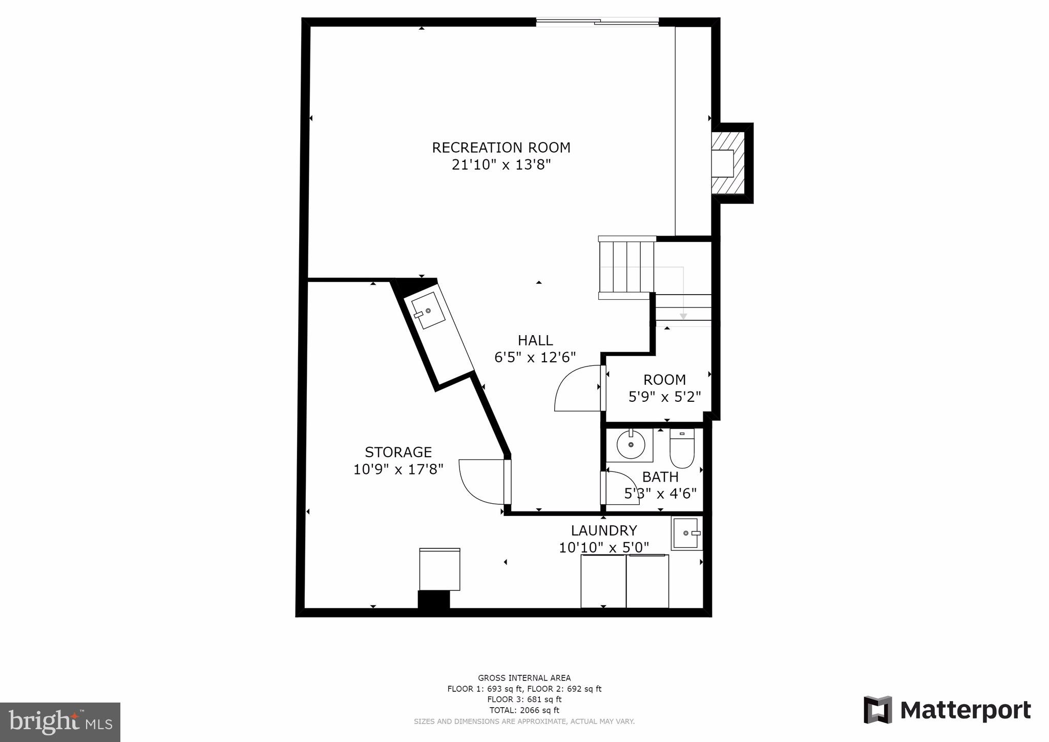 6657 Summer Grape Court Springfield, VA 22152 - Photo 40 of 40 Lower Level Floor Plan