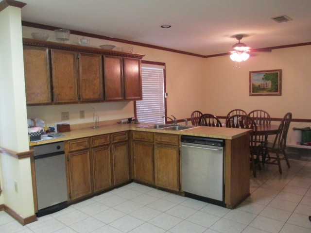705 South Spring Lake Road Terry, MS 39170 - Photo 15 of 31 Kitchen - open into nice dining area
