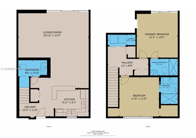 a room with furniture and workspace