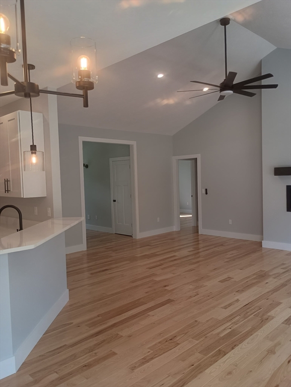 73 Depot Road Leverett, MA 01054 - Photo 16 of 39 a view of a kitchen and a sink wooden floor