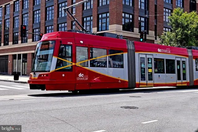 a view of a building and a street