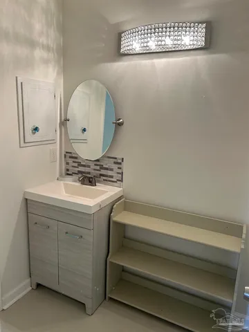 a view of a backyard with a garden