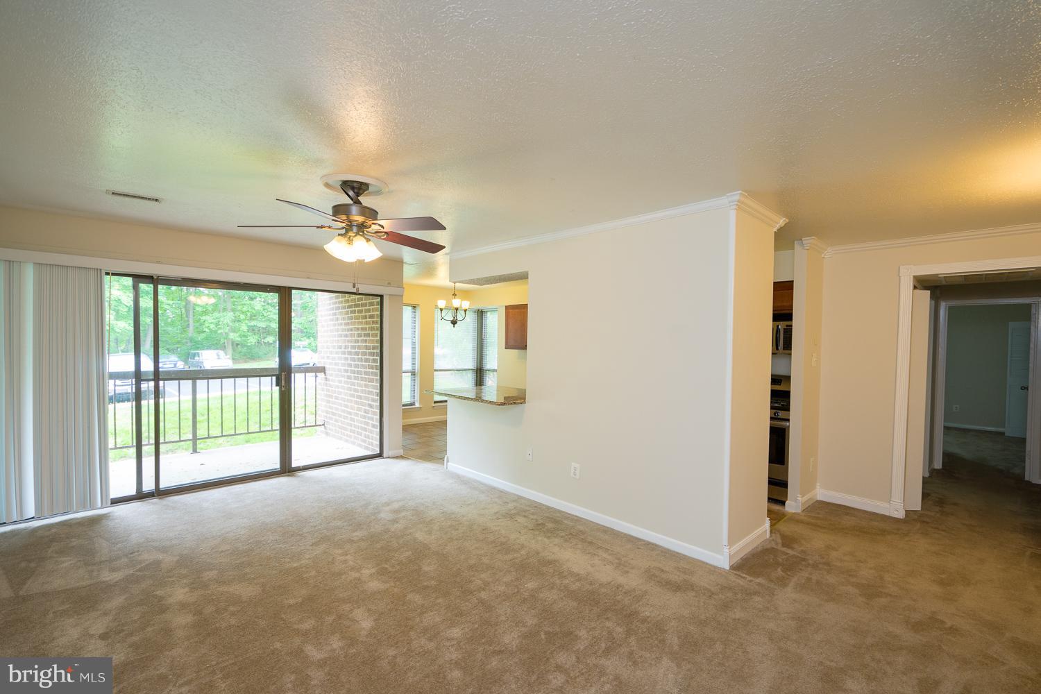 11216 Chestnut Grove Square, Unit 119 Reston, VA 20190 - Photo 6 of 16 Large Living Room w/Ceiling Fan