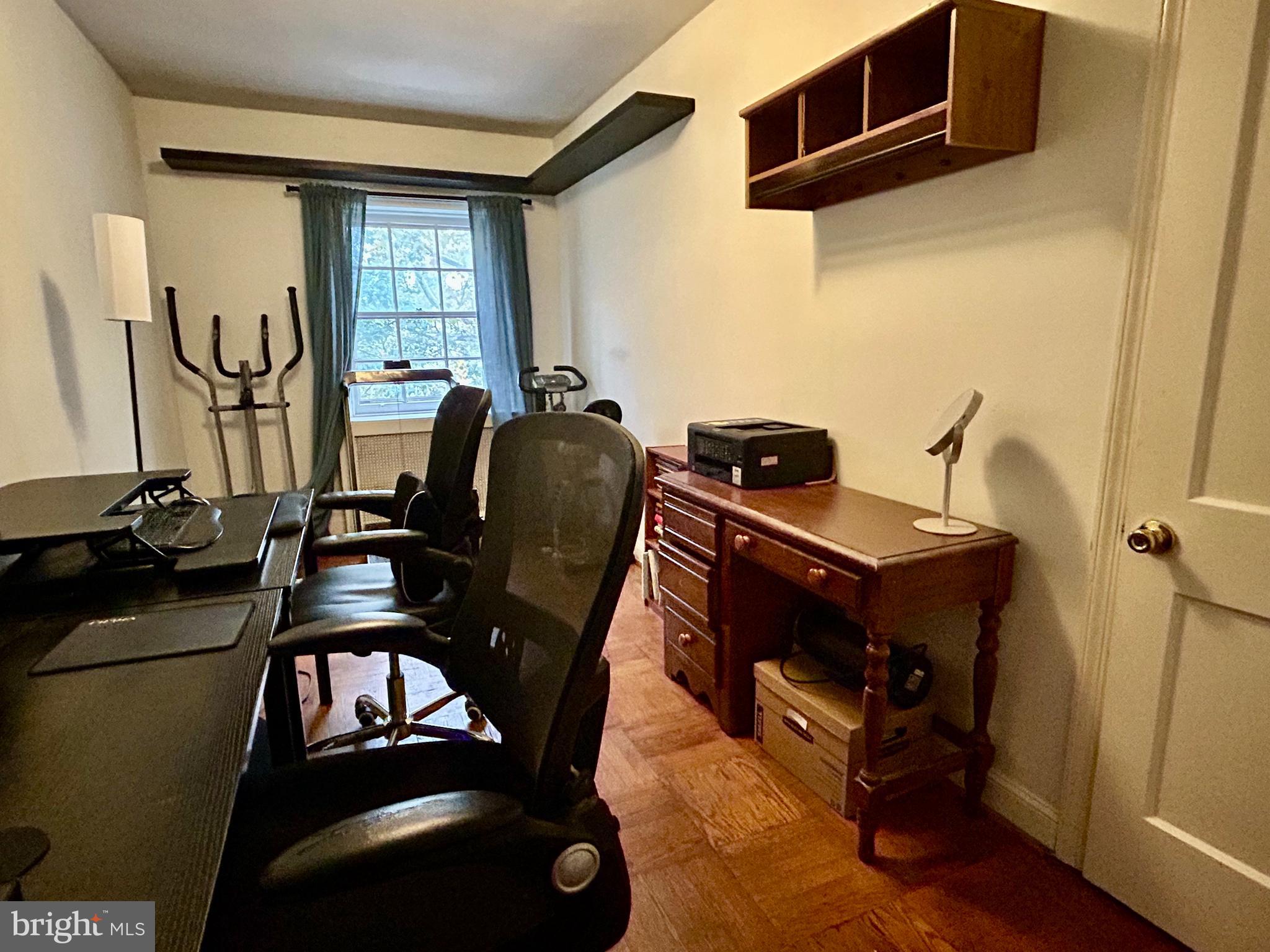 249 Pine Street, Unit 3 Philadelphia, PA 19106 - Photo 18 of 20 a view of workspace with wooden floor windows