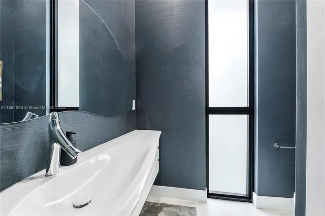 a bathroom with a sink