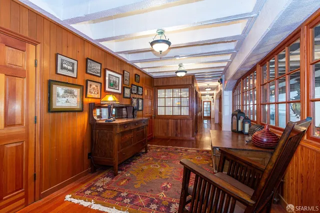 a view of a chairs and table in a room