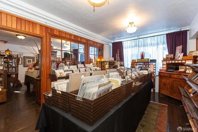 a view of a chairs in a room