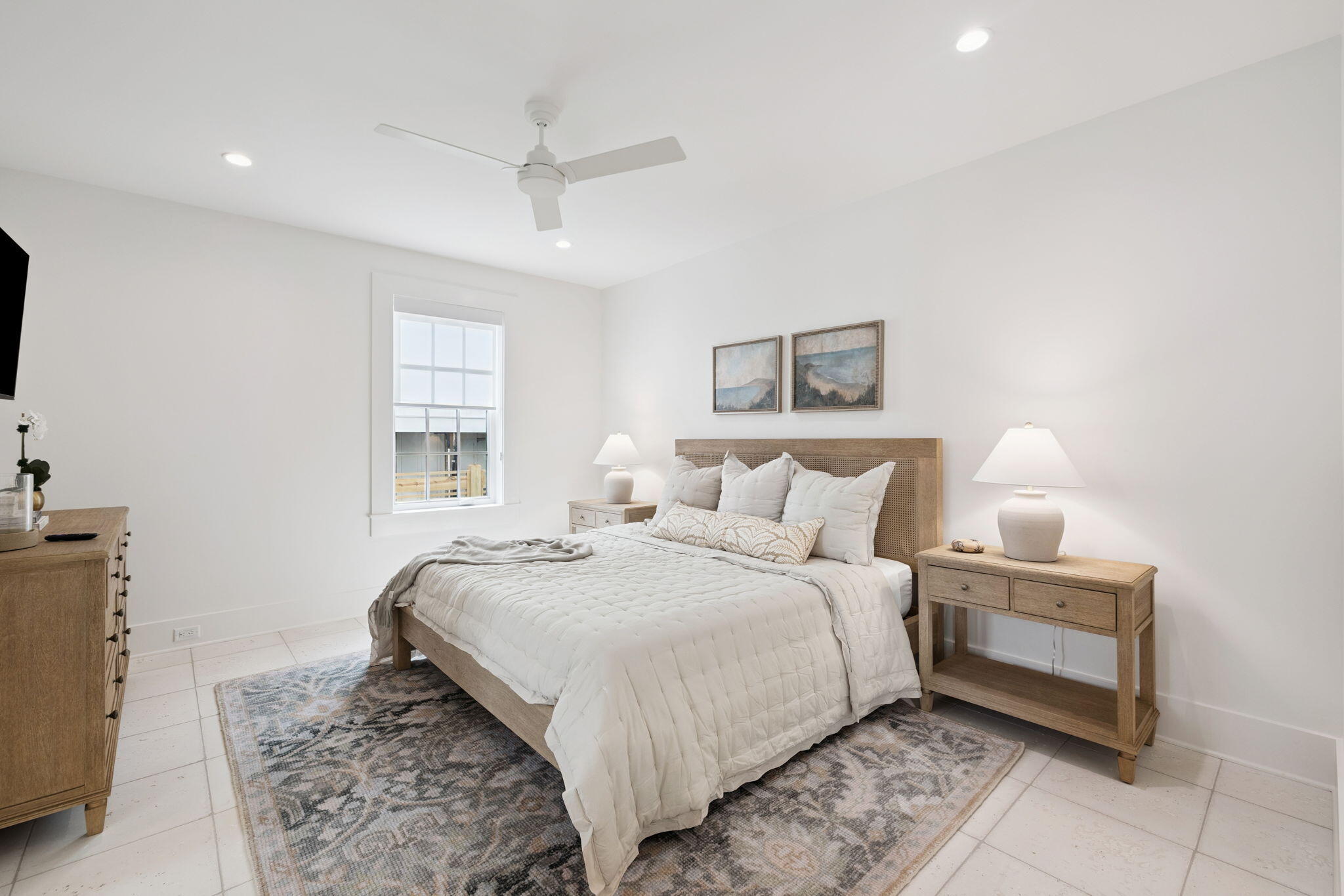 8978 East County Highway Inlet Beach, FL 32461 - Photo 14 of 118 a bedroom with a bed and a flat screen tv