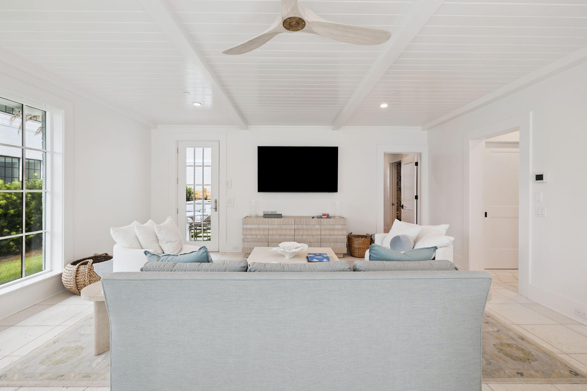 8978 East County Highway Inlet Beach, FL 32461 - Photo 21 of 118 a living room with furniture and a flat screen tv