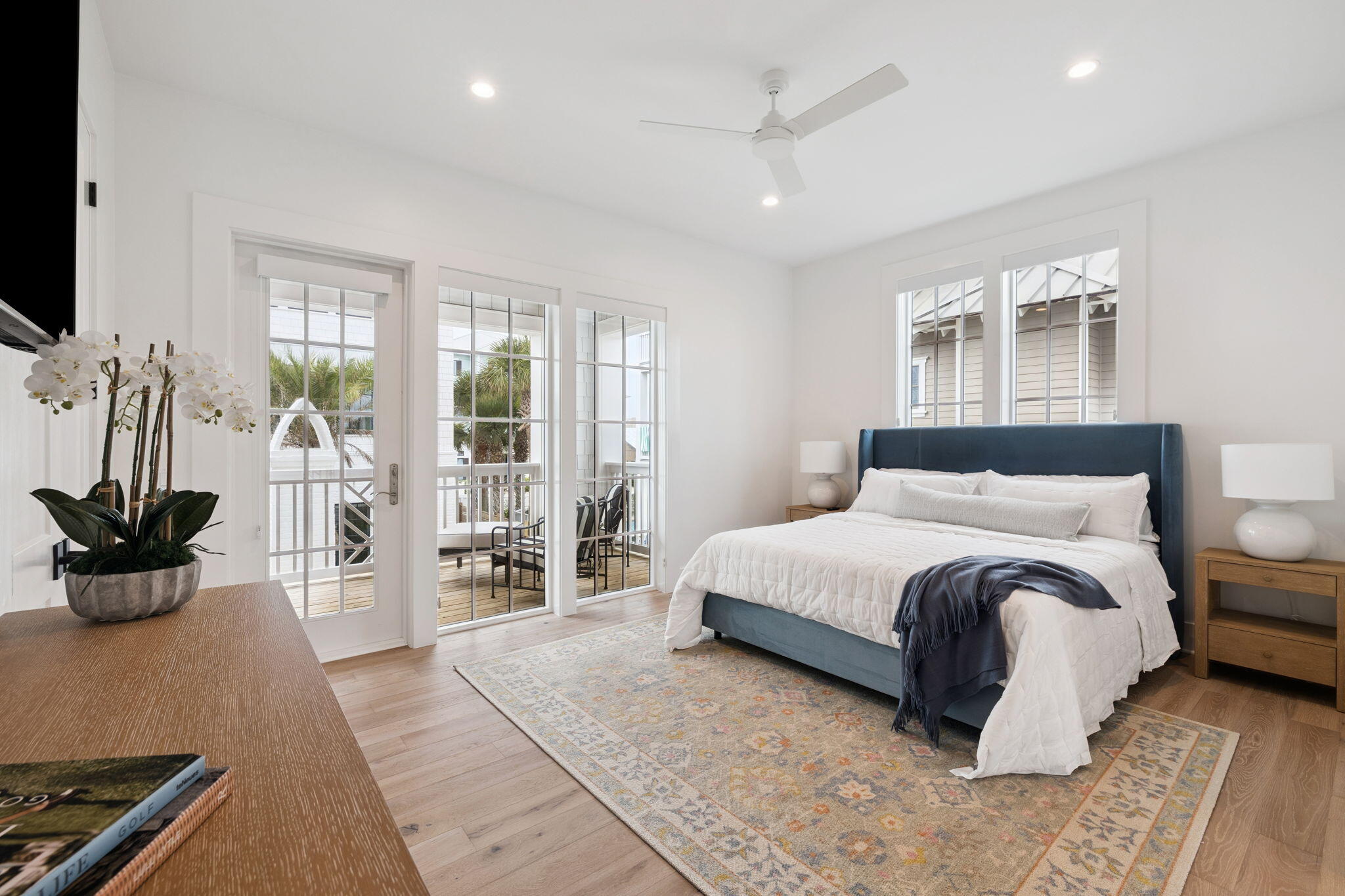8978 East County Highway Inlet Beach, FL 32461 - Photo 38 of 116 a spacious bedroom with a bed and wooden floor