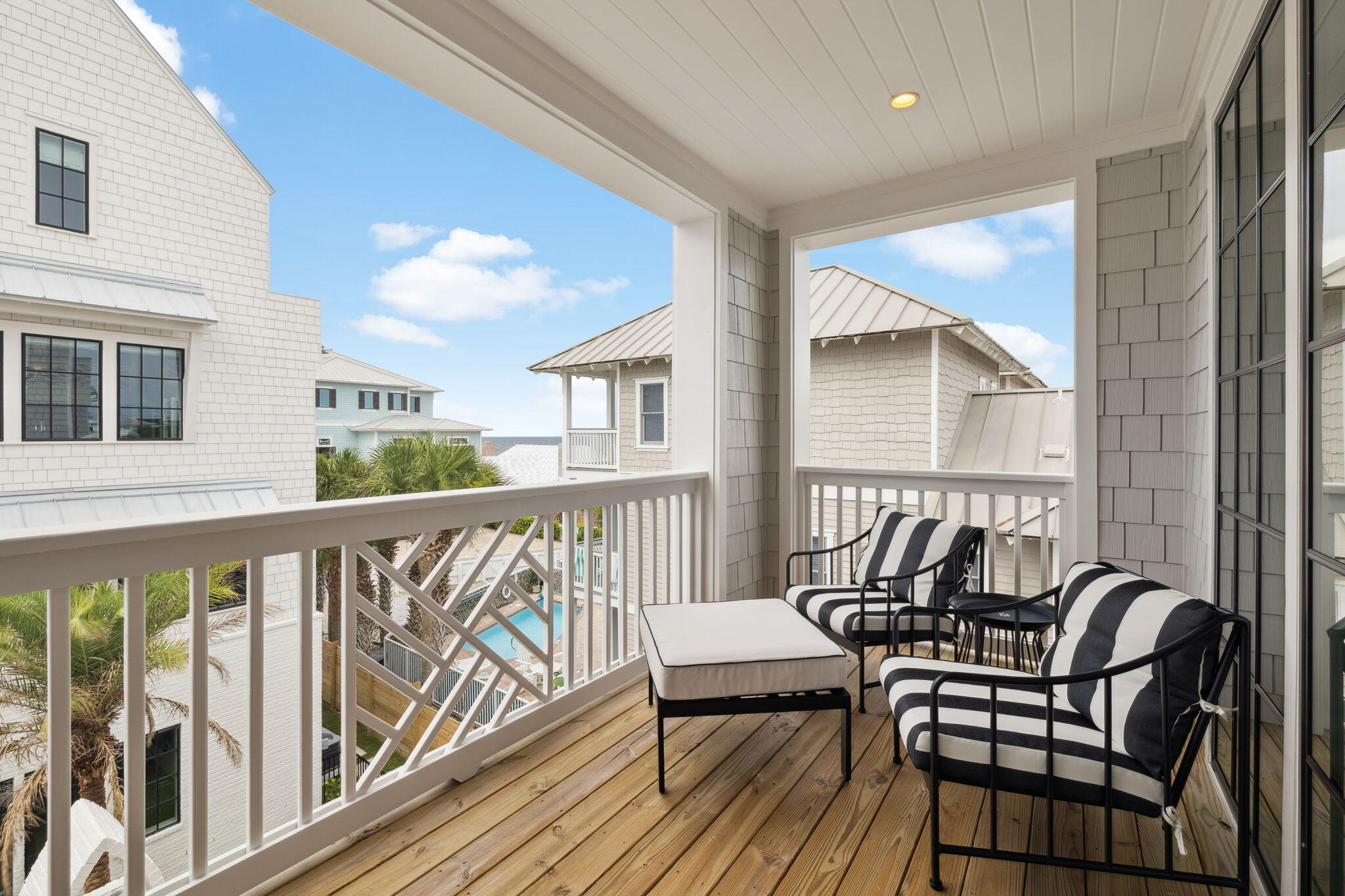 8978 East County Highway Inlet Beach, FL 32461 - Photo 63 of 116 a view of a balcony with furniture
