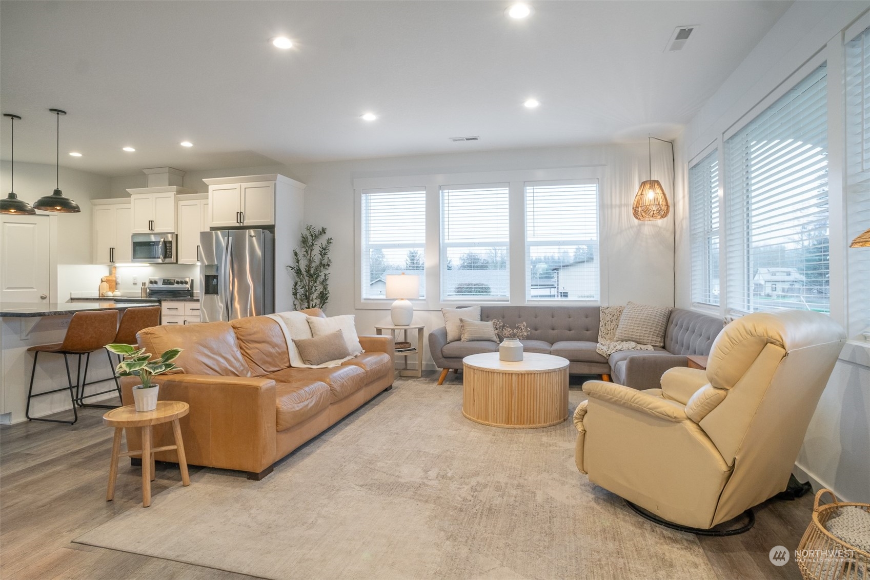 703 D Street Vader, WA 98593 - Photo 6 of 39 a living room with furniture and a large window