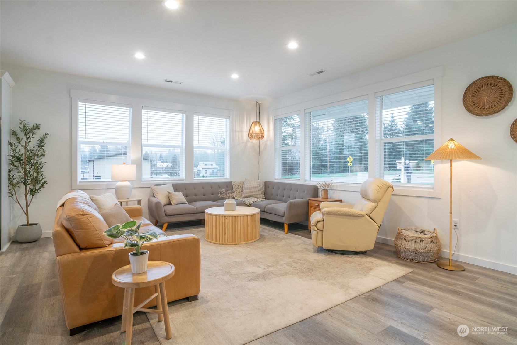 703 D Street Vader, WA 98593 - Photo 7 of 39 a living room with fireplace furniture and a large window