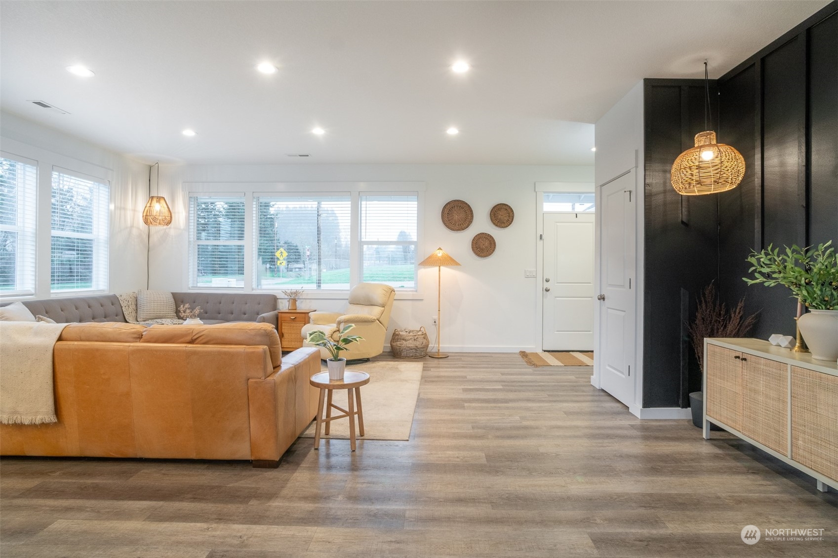 703 D Street Vader, WA 98593 - Photo 9 of 39 a living room with furniture and a large window