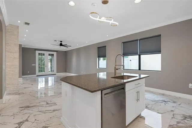 a view of an empty room