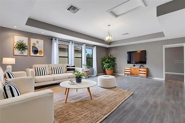 a aerial view of a house