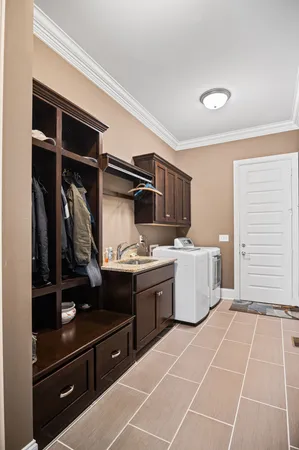 a room with storage and utility