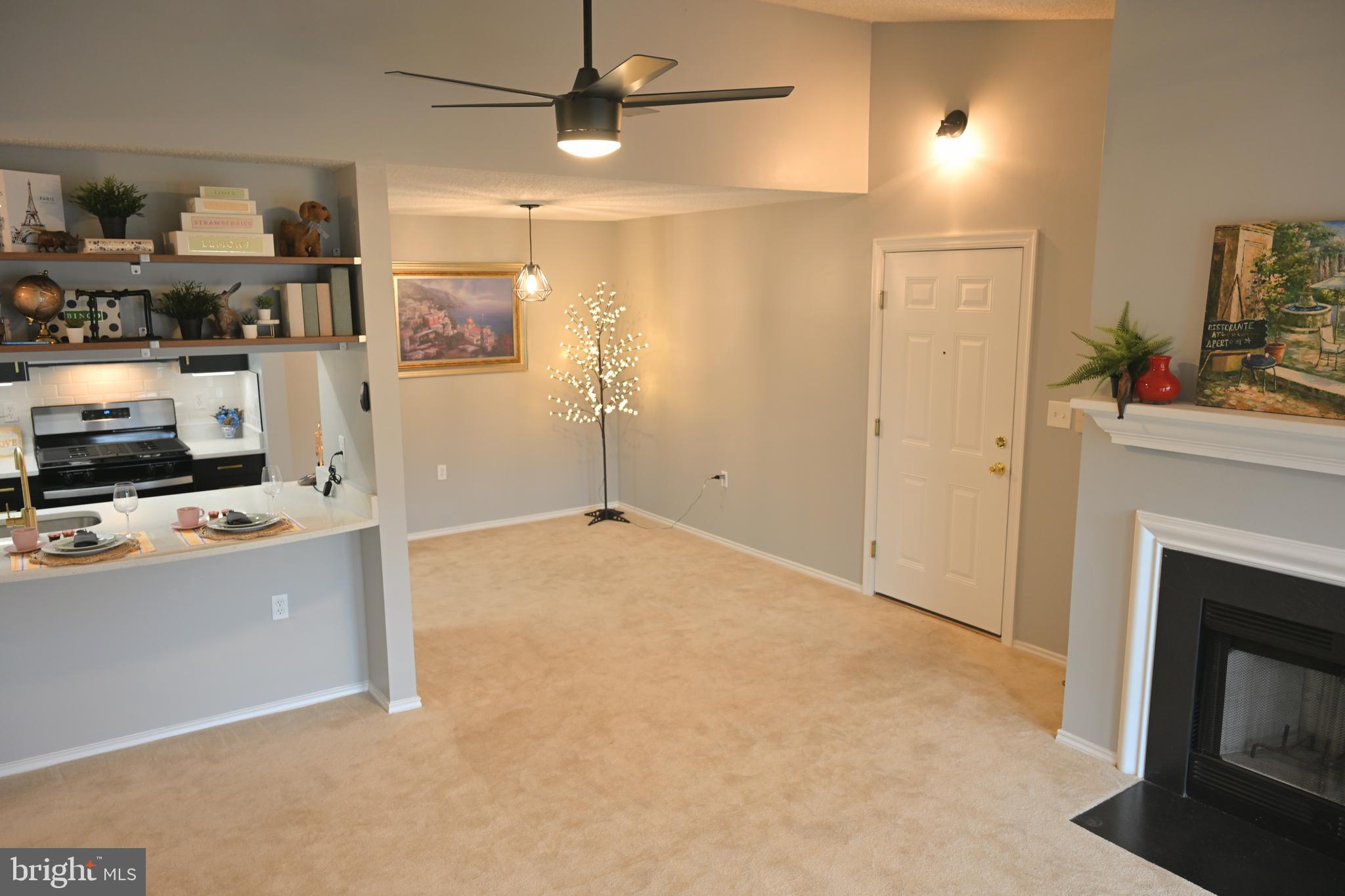 20965 Timber Ridge Terrace, Unit 304 Ashburn, VA 20147 - Photo 23 of 61 a view of a livingroom with furniture and a fireplace