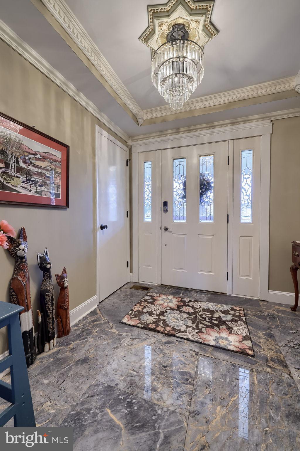 1019 Spring Valley Road Quarryville, PA 17566 - Photo 2 of 36 Elegant entryway with marble flooring.