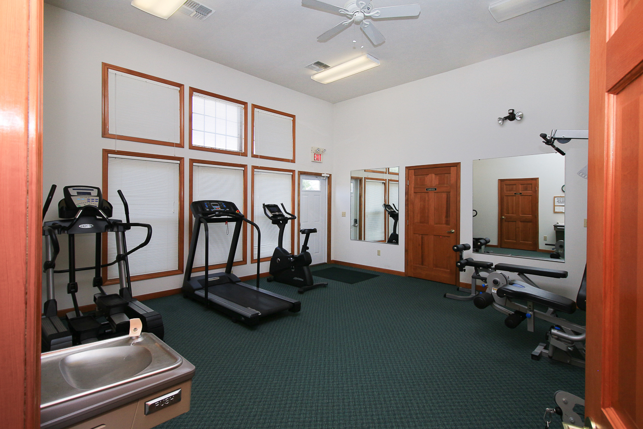 51 Winding Way Bloomington, IL 61705 - Photo 32 of 39 a view of a room with gym equipment
