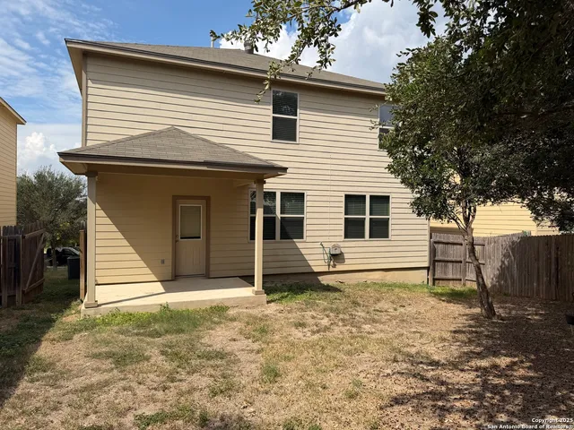 a house with white door