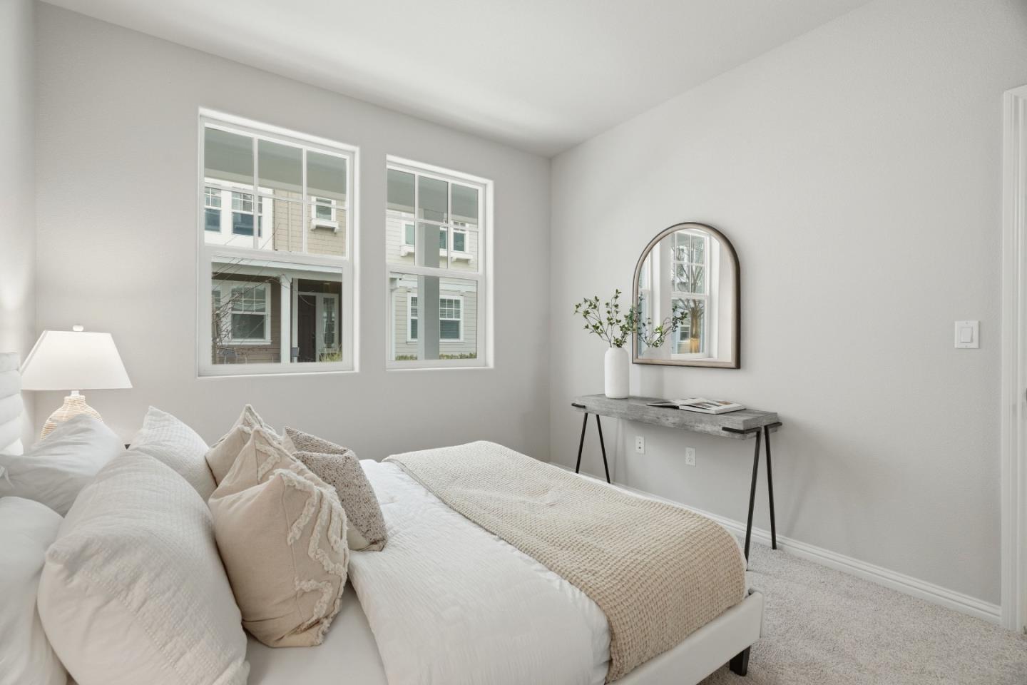 217 Orbit Way Mountain View, CA 94043 - Photo 21 of 53 a bedroom with a bed and a table