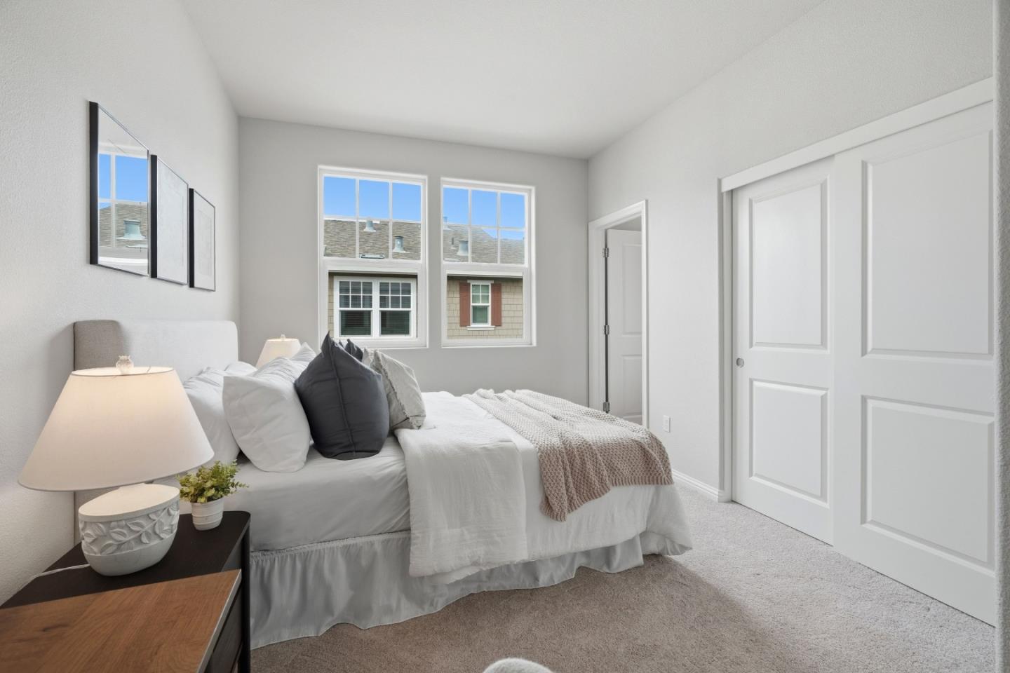 217 Orbit Way Mountain View, CA 94043 - Photo 24 of 53 a bedroom with a bed and window