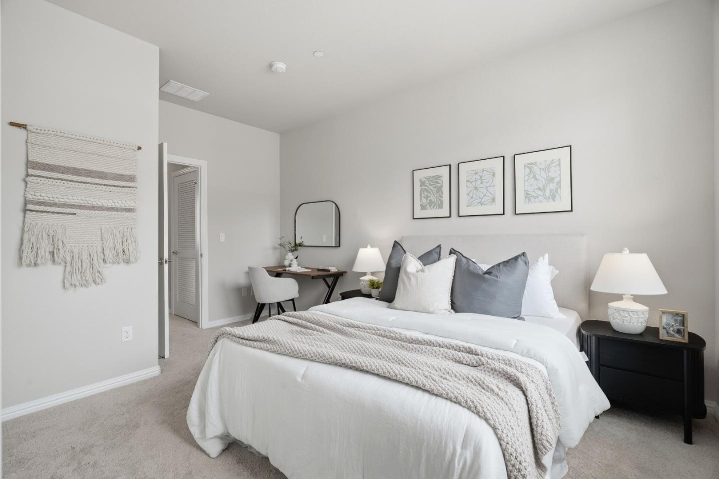 217 Orbit Way Mountain View, CA 94043 - Photo 25 of 53 a bedroom with bed lamp and a window