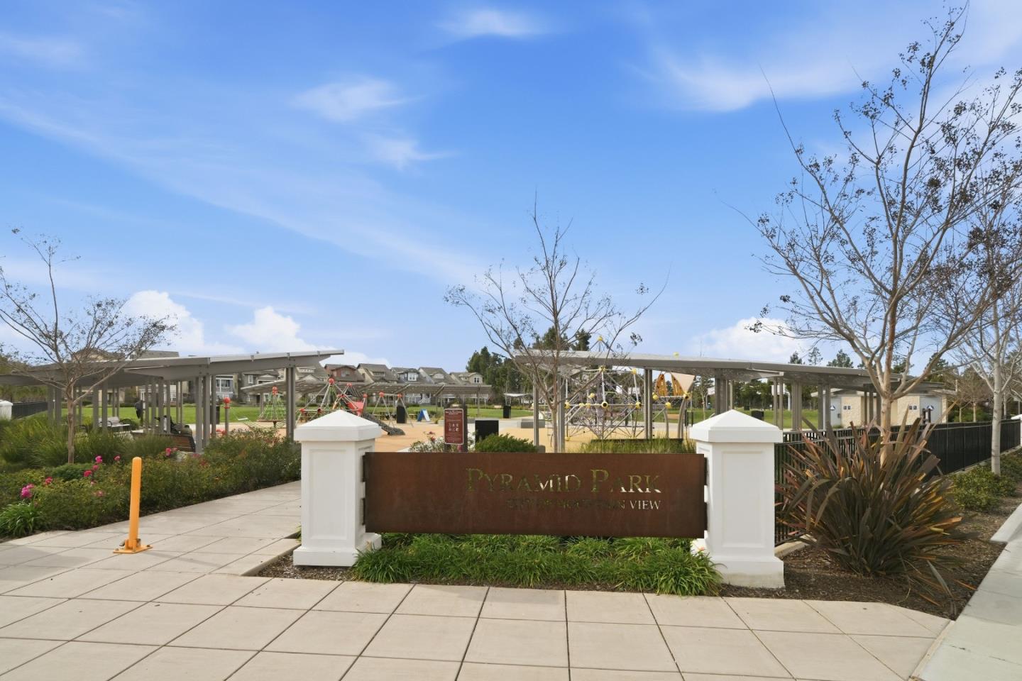 217 Orbit Way Mountain View, CA 94043 - Photo 43 of 53 a view of a terrace with a bench