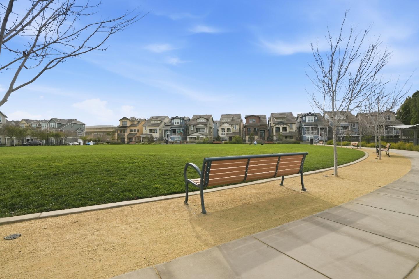 217 Orbit Way Mountain View, CA 94043 - Photo 47 of 53 a park view with a bench in a park