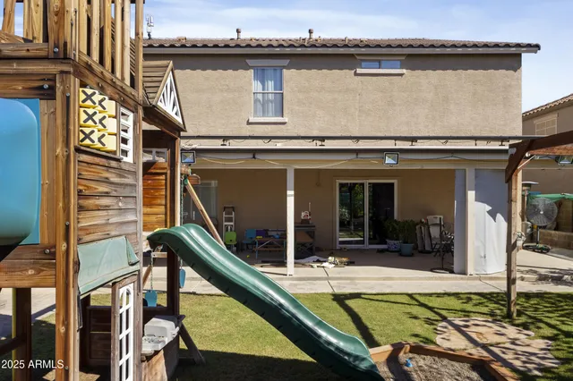 front view of house with a patio