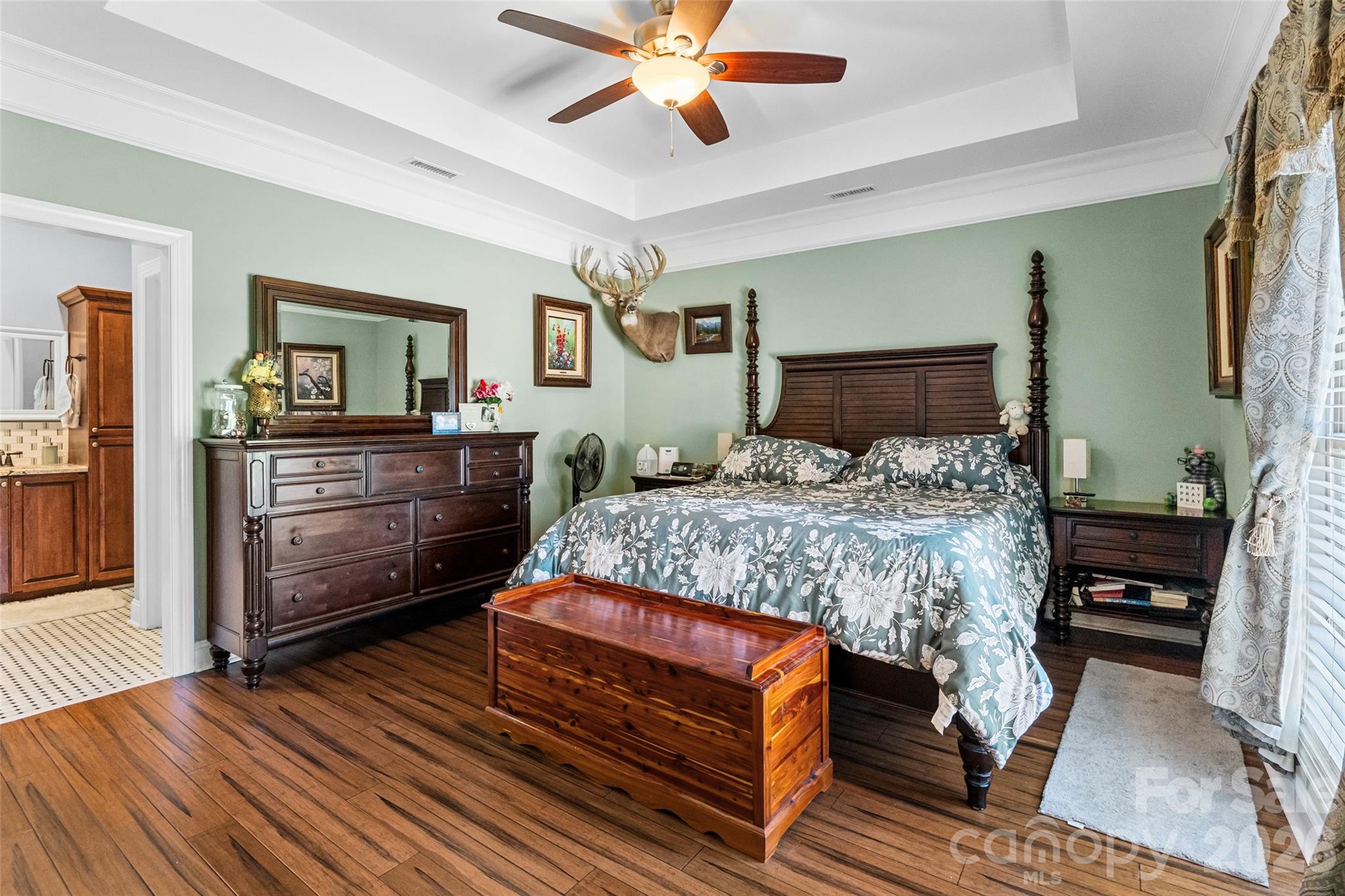 643 John Doster Road Pageland, SC 29728 - Photo 17 of 35 a bedroom with a bed and a dresser in it
