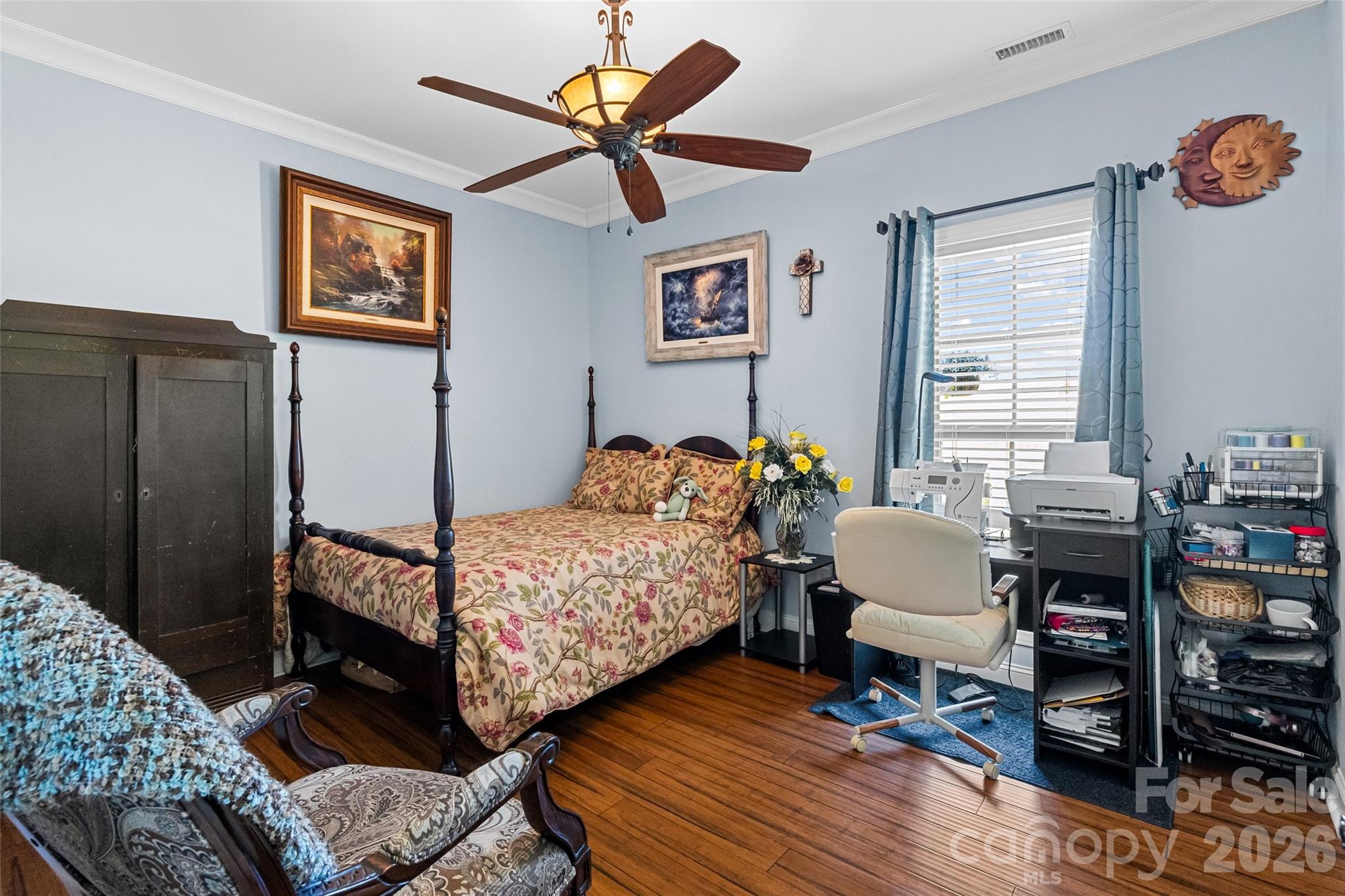643 John Doster Road Pageland, SC 29728 - Photo 22 of 35 a bedroom that has a bed and a chair in it