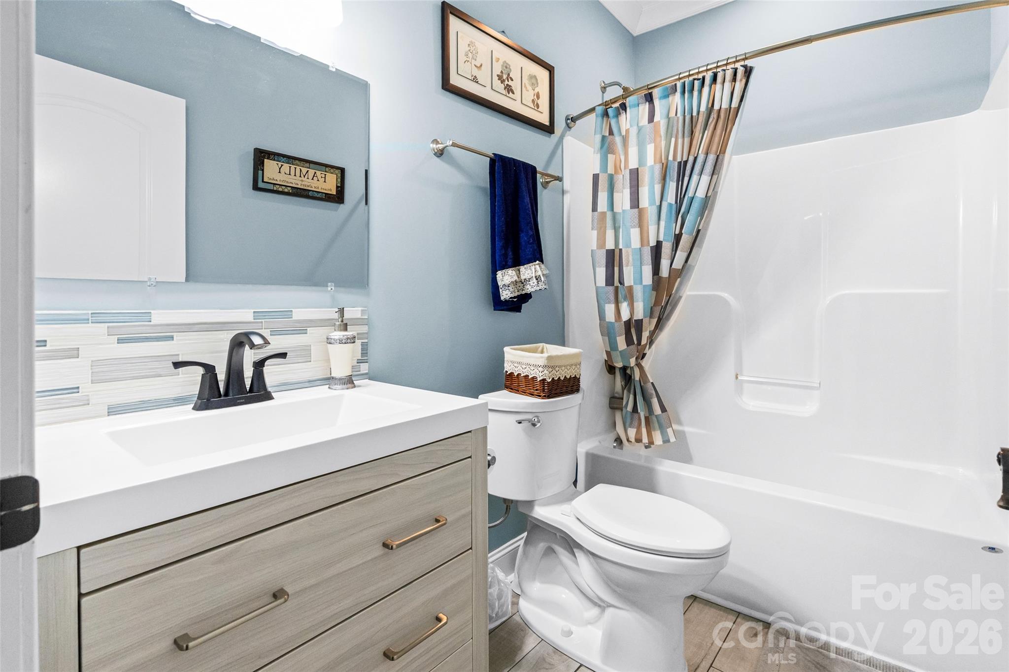 643 John Doster Road Pageland, SC 29728 - Photo 28 of 35 a bathroom with a sink a toilet and a mirror