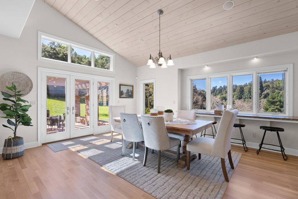 4575 Paul Sweet Road Soquel, CA 95073 - Photo 17 of 55 a view of a dining room with furniture window and wooden floor