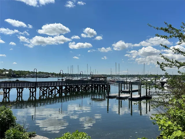 a view of lake and ships