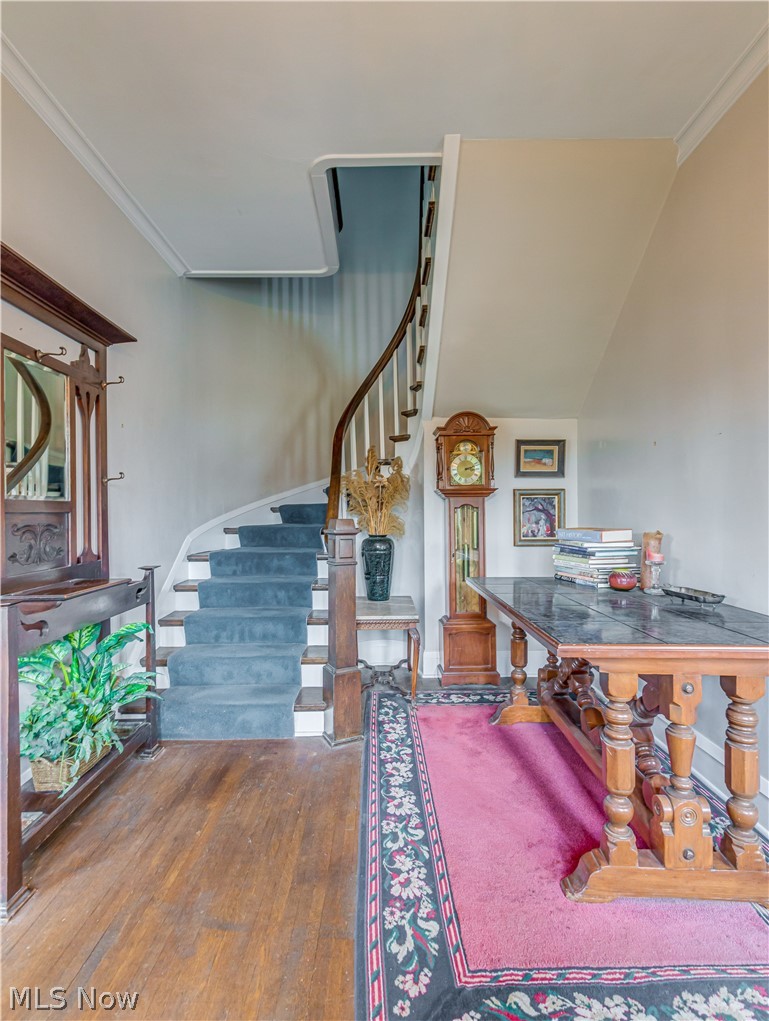 1330 Fulton Road Northwest Canton, OH 44703 - Photo 4 of 35 enter into the front door to see the spectacular winding staircase.