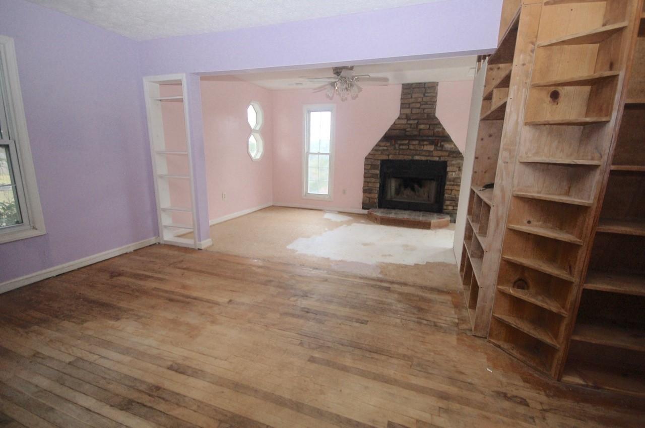 4488 Old Pike Road Pilot, VA 24138 - Photo 14 of 19 a view of a livingroom with a fireplace