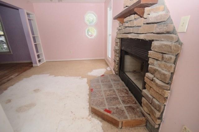 4488 Old Pike Road Pilot, VA 24138 - Photo 15 of 19 image of a fireplace in an empty room