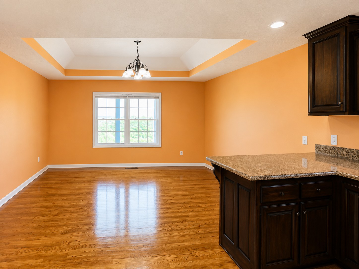 663 Jackson Road Portland, TN 37148 - Photo 13 of 32 a kitchen with granite countertop wooden cabinets a oven and a window